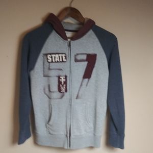 Youth boys arizona long sleeve zip up hoodie